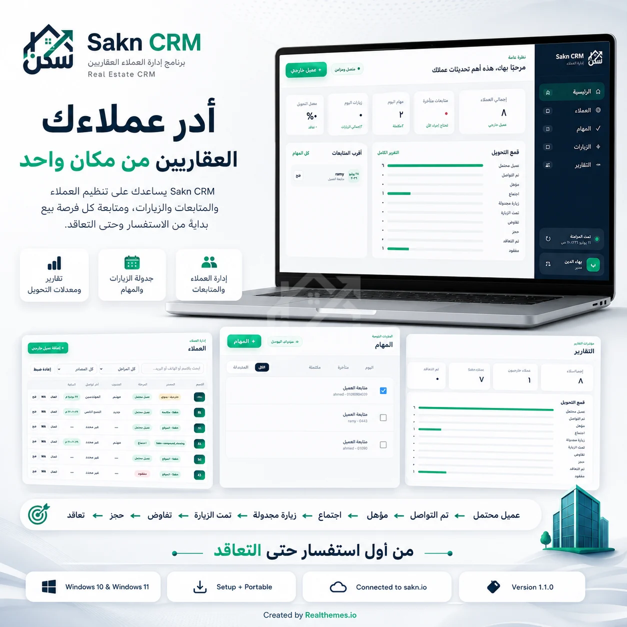 لقطة شاشة 5 من تطبيق Sakn CRM
